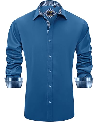 Men's Long Sleeve Stretch Dress Shirt F609