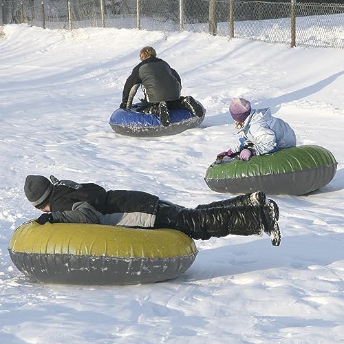2 Pack Inflatable Sledding Tubes with Heavy Duty Cover I781358