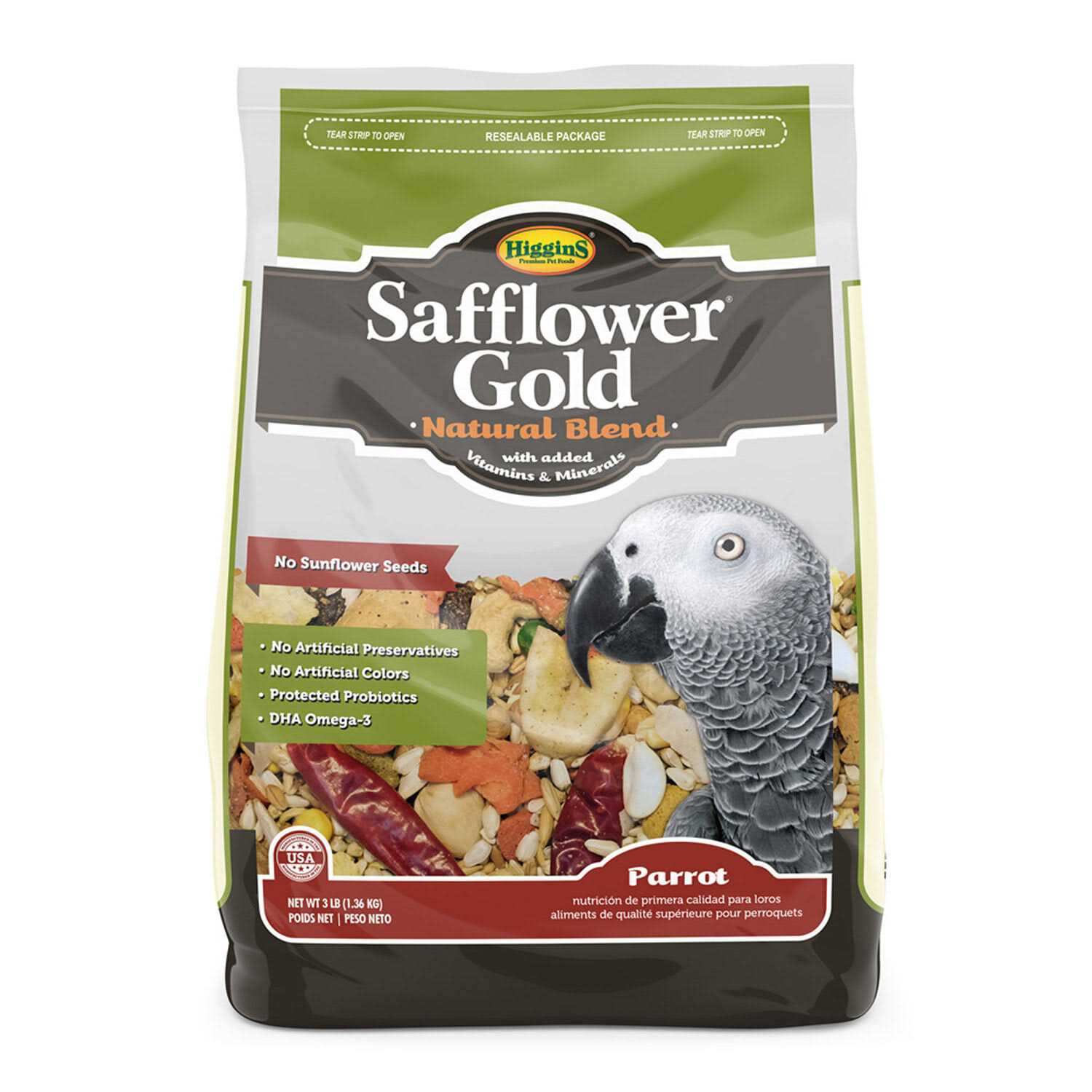Safflower Gold Parrot Food T9251