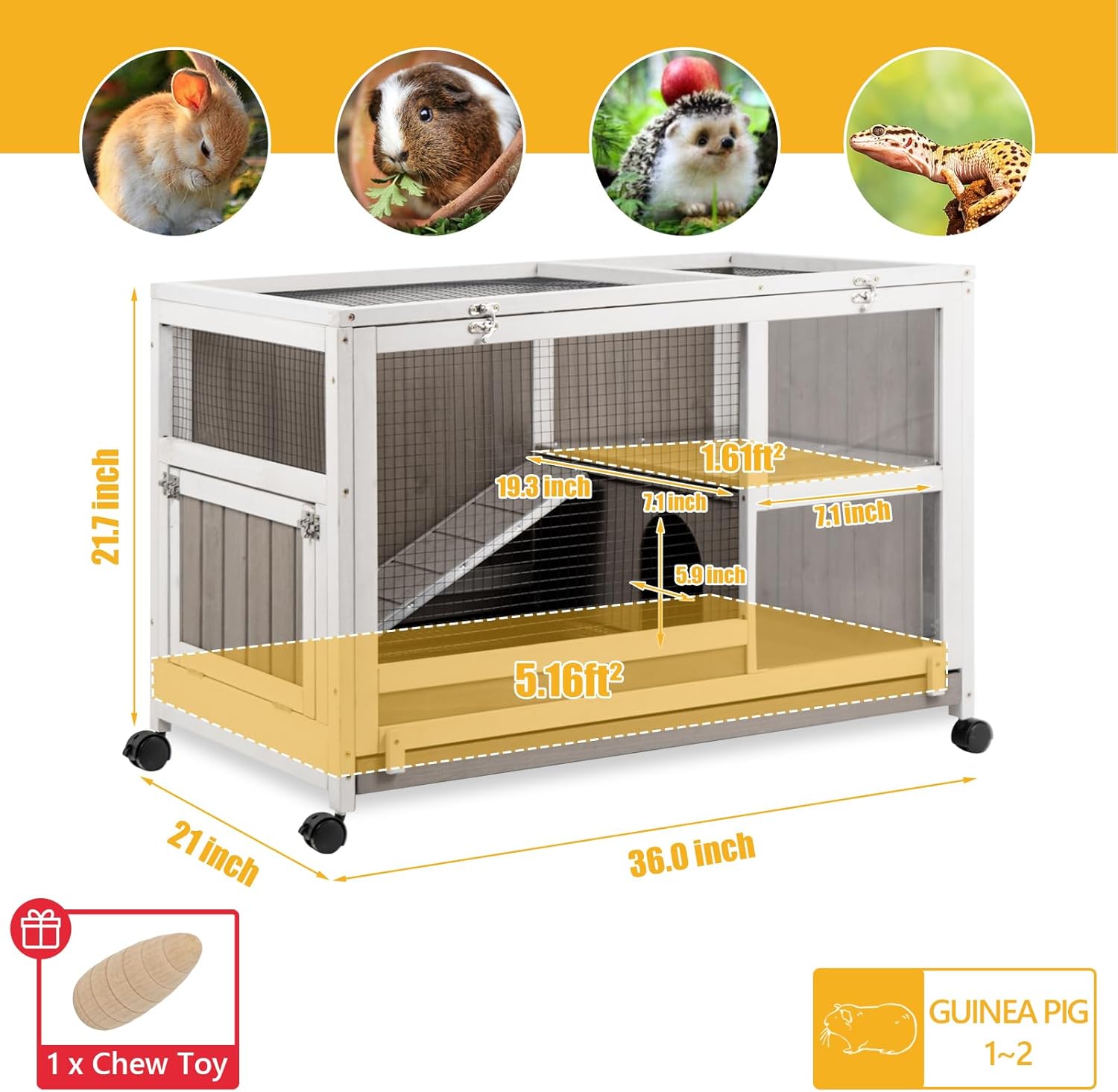 Small Animals Cage with Pull Out Tray S830112