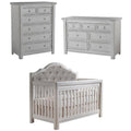 3-Piece Set with Panel Crib and Double Dresser and 5-Drawer Dresser E3002