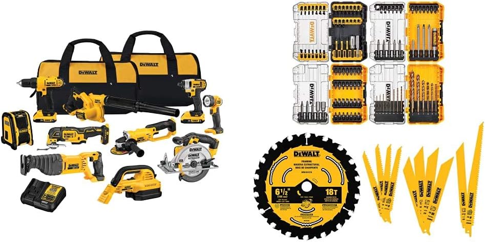 20V Max Cordless Drill Combo Kit, 10-Tool S6996