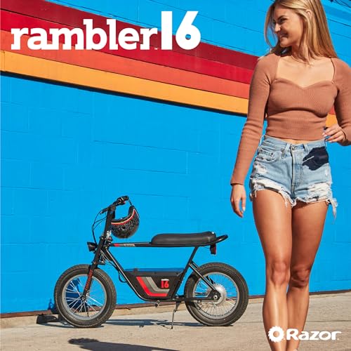 36V Electric Minibike with 15.5 MPH, 11.5 Miles Range & Helmet for Adults T15555