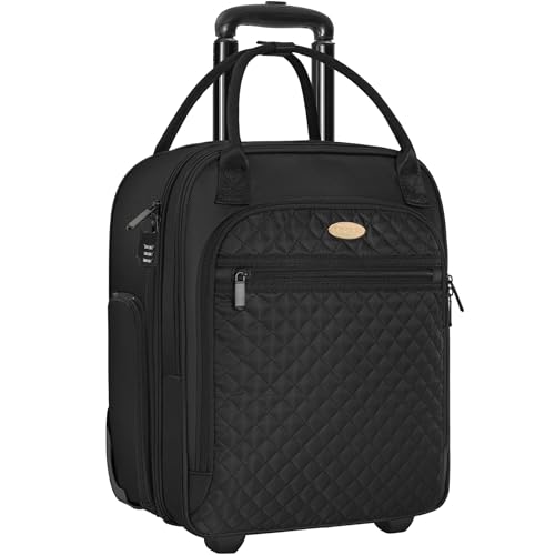 Black 16.5inch Lightweight Carry-On Suitcase I2995