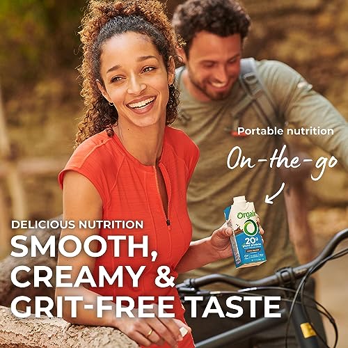 Organic Vegan Protein Shake, Creamy Chocolate, 20g Plant Based Protein, 11 Fl Oz (Pack of 12) E190786