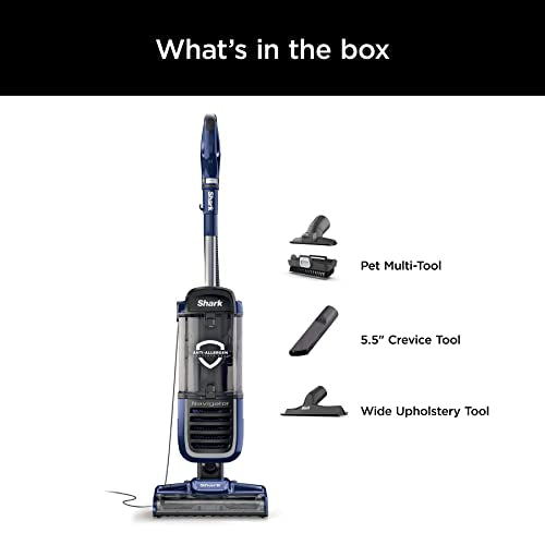 Navy Upright Vacuum with HEPA Filtration B727