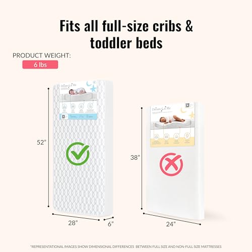 Full Size Firm Foam Crib and Toddler Bed Mattress B6415