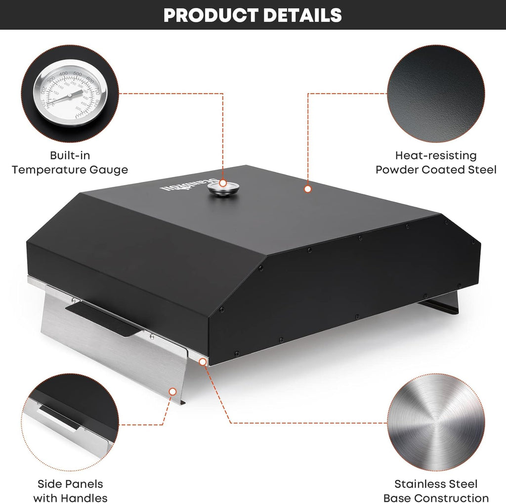 Pizza Oven with Temperature Gauge and Pizza Stone J466