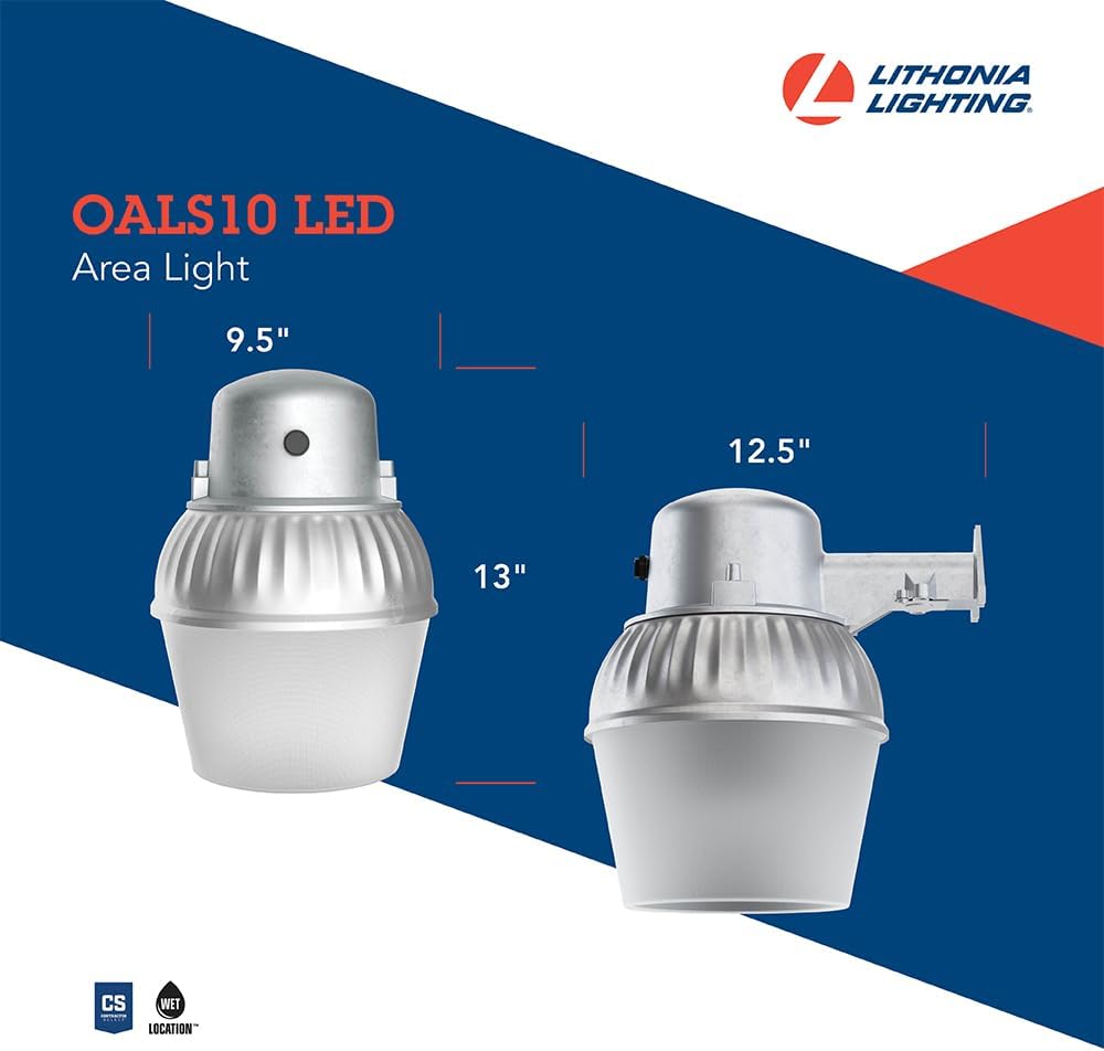 Gray Outdoor LED Area Light with Photocell E85064