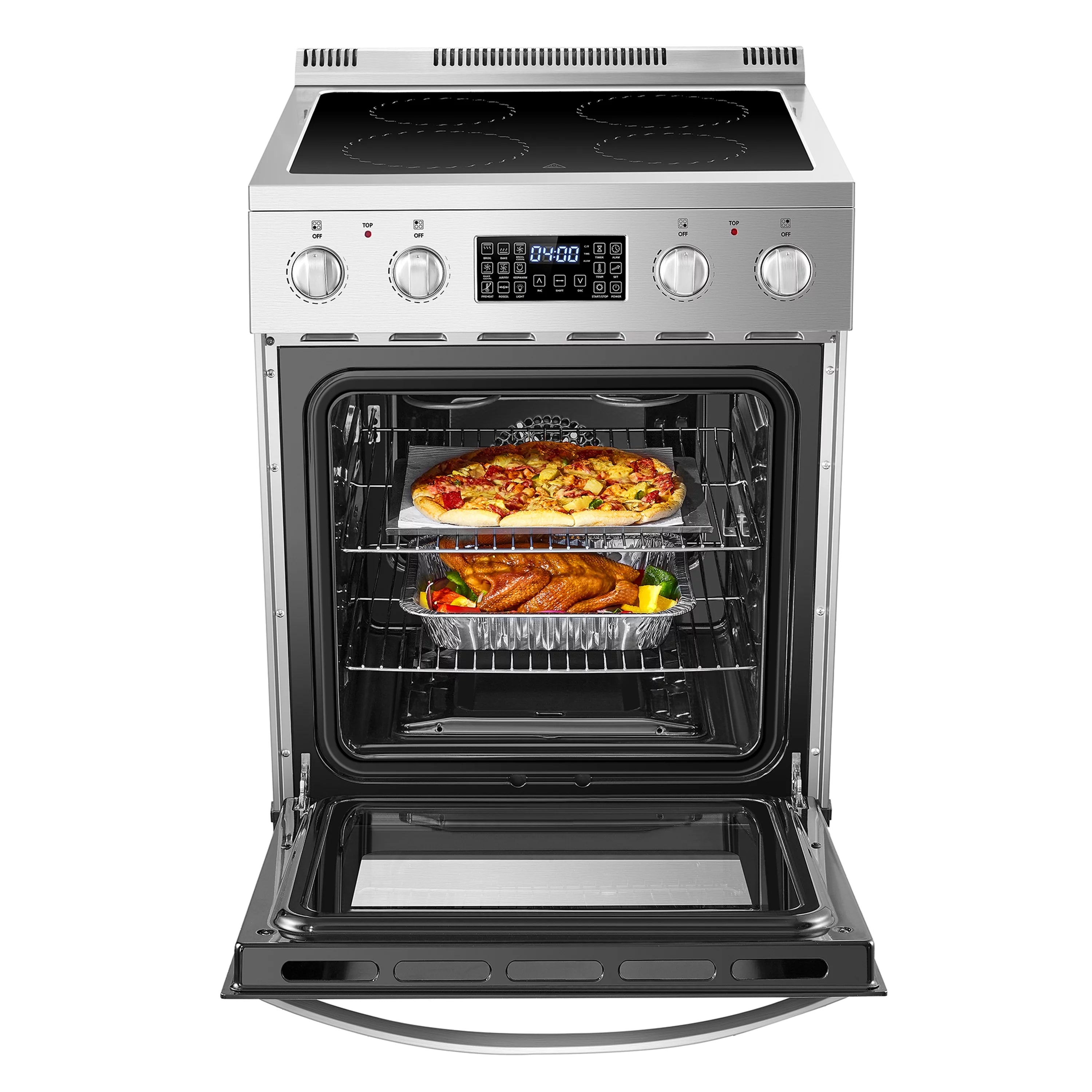 24 inch 2.9 Cu.ft Freestanding Electric Range with Convection Oven F4227
