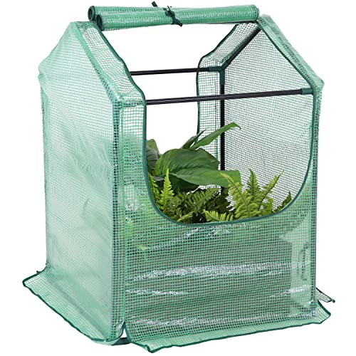 Green 4' x 3' Mini Greenhouse Tent with Steel Tube Frame Y23345