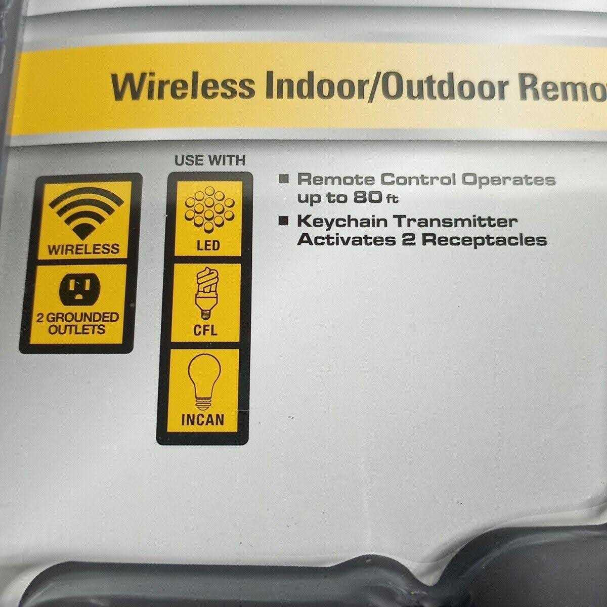 Wireless Indoor/Outdoor Remote Control K72759