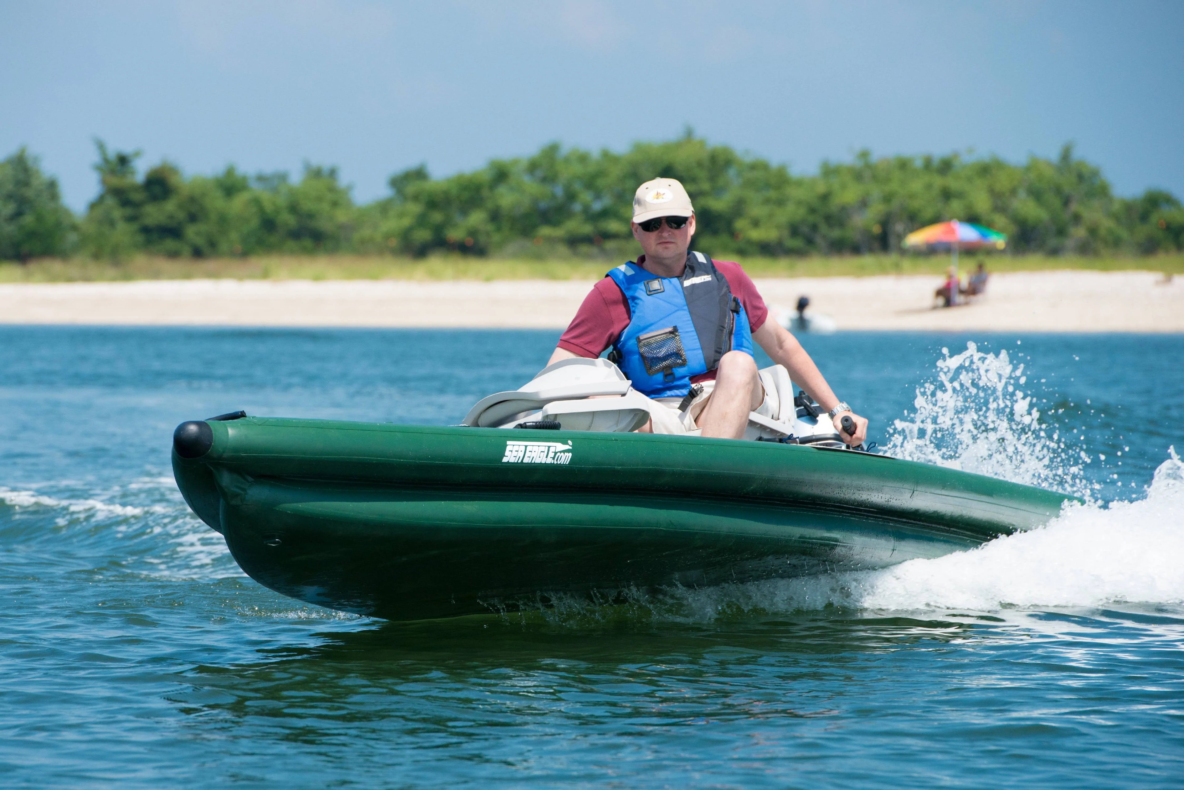 Inflatable Frameless Fishing Boat - 2 Person Swivel Seat Package Z381737