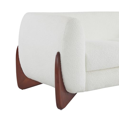 Caramel Brown 82 Inches Boucle 3-Seater Sofa L381