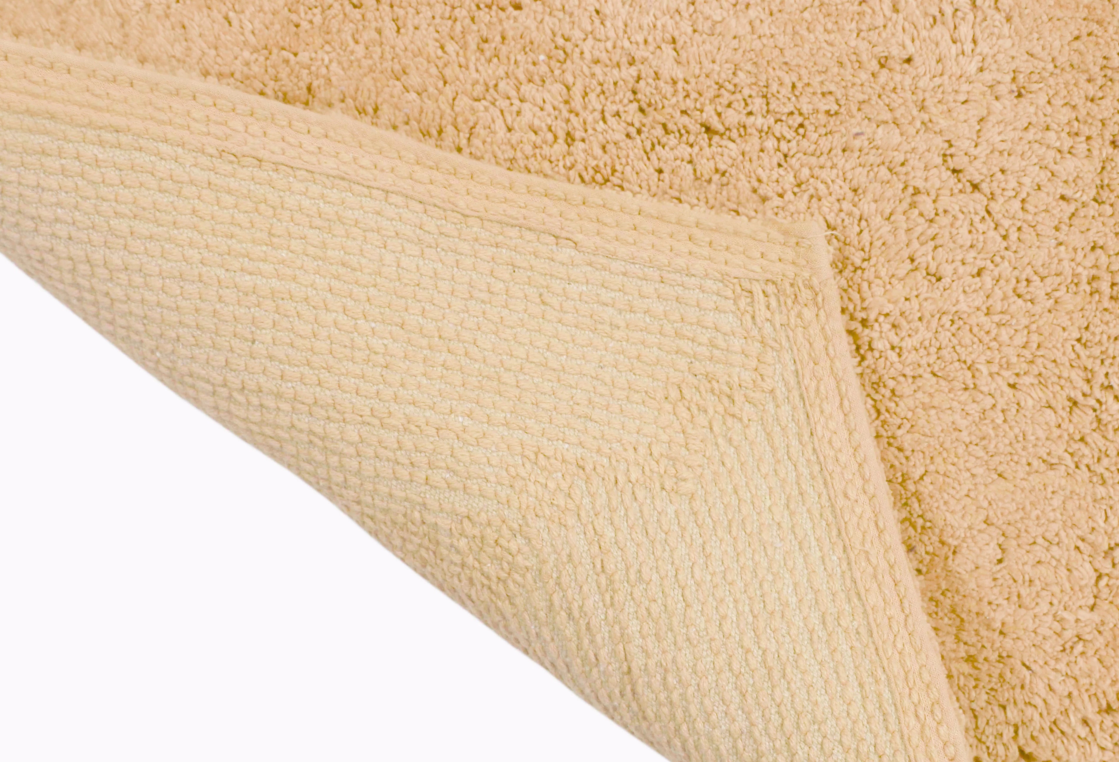 100% Cotton Tufted Bath Rug, 5 Piece Set, Yellow X4827