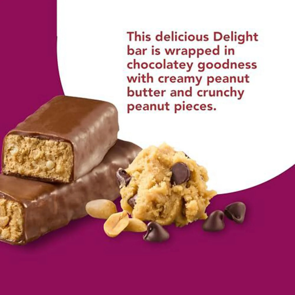 Chocolate Peanut Butter Cookie Dough Protein Bars, 10 Bars, 1.2 oz Each B882596