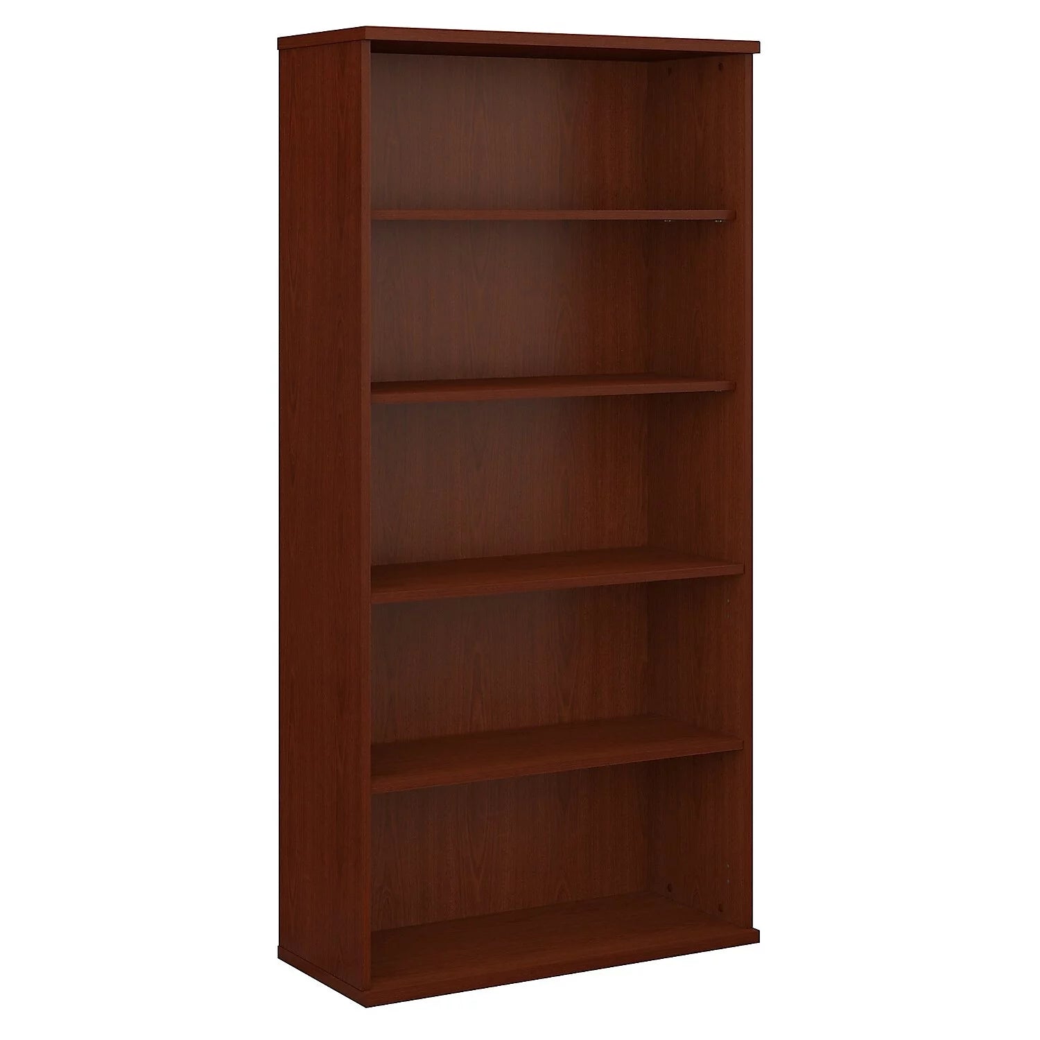 36" 5-Shelf Bookcase in Mahogany Engineered Wood T235