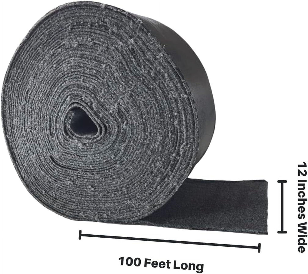 Midnight Grey 20oz 12" Wide x 100' Long Boat Trailer Bunk Carpet M491