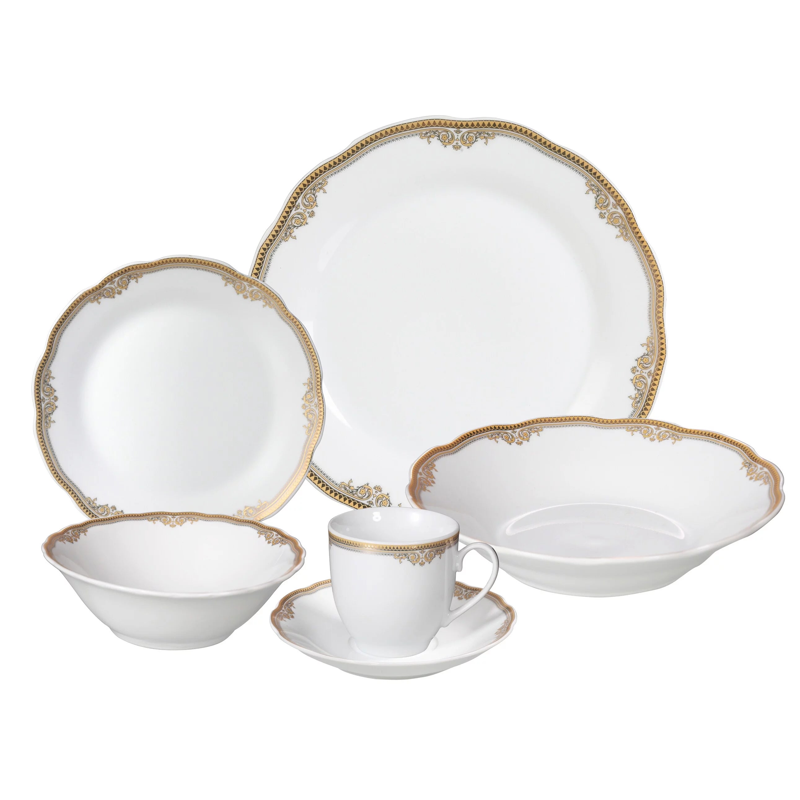 24-piece Porcelain Dinnerware Set I5847