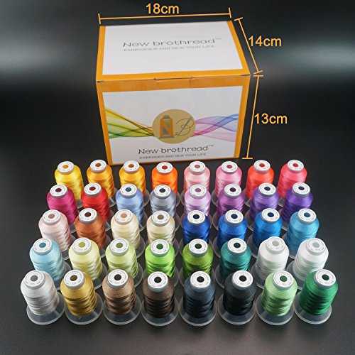 40 Colors Polyester Embroidery Machine Thread Kit 500M Each Spool A812178