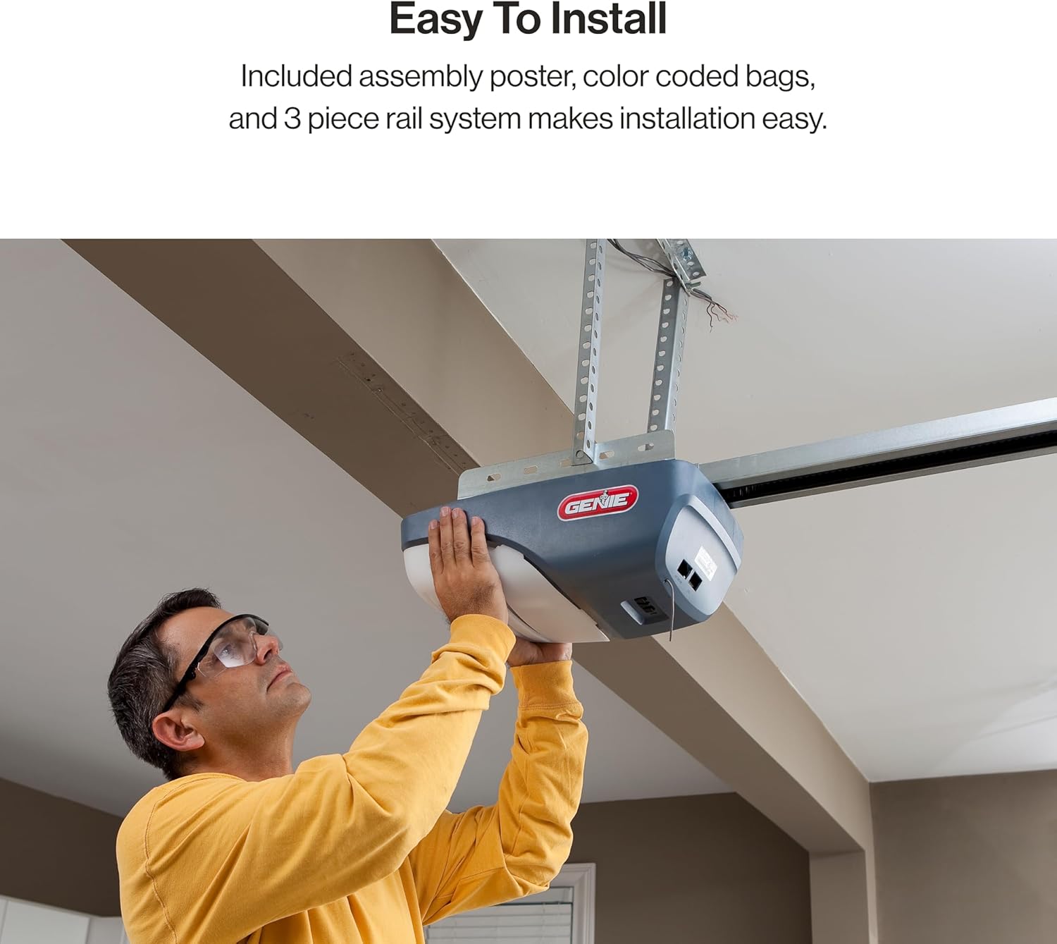 Garage Door Opener with Belt Drive and two Remotes C636