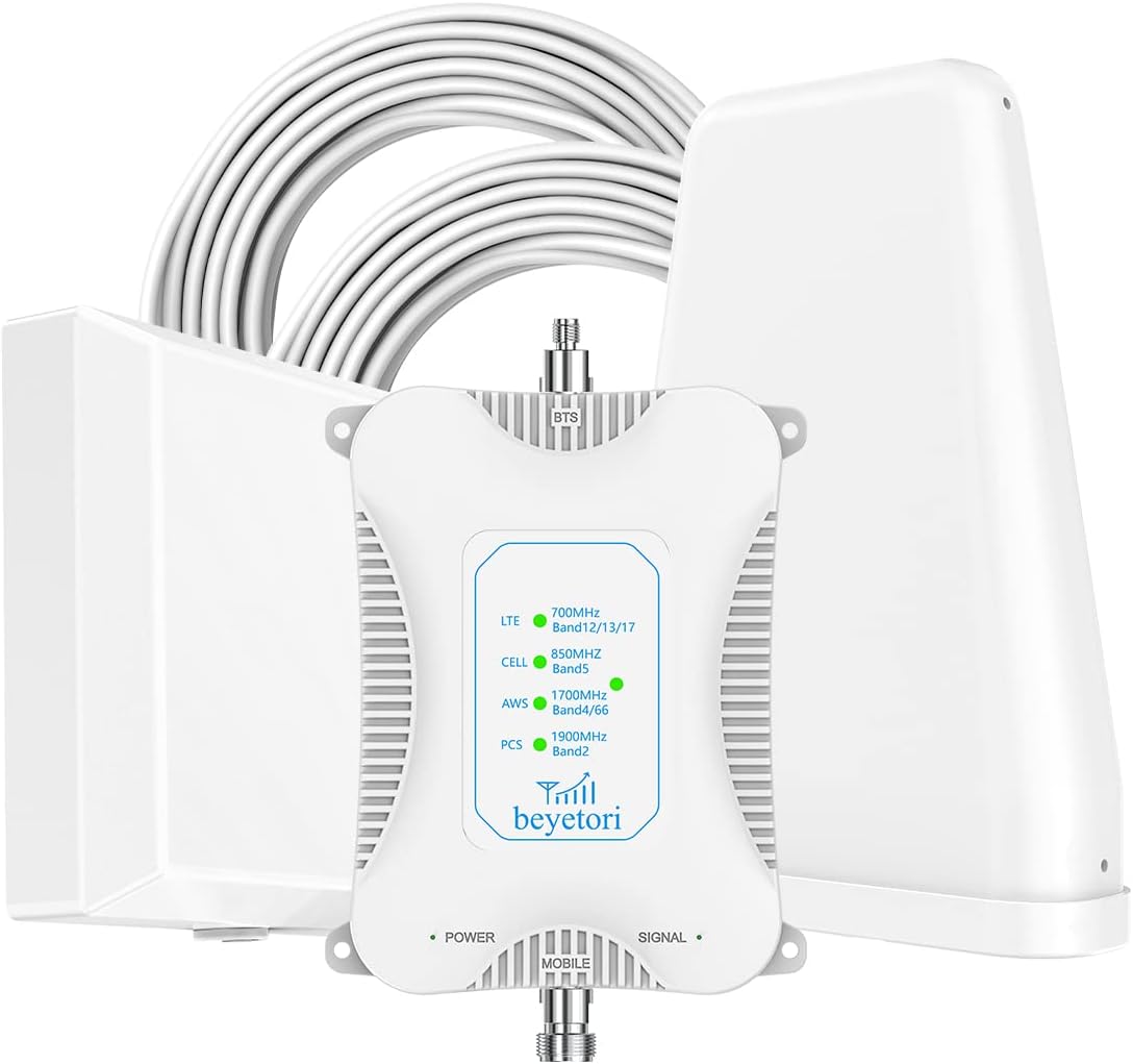 Cell Phone Signal Booster for Home GSM 3G 4G LTE 5G Up to 4000 sq.ft O858904