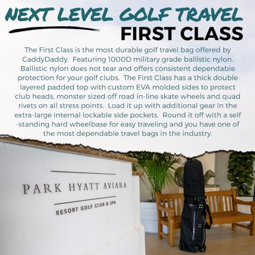 Padded Golf Club Travel Cover with Wheels L819242
