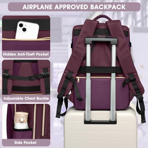 Light Blue Waterproof Travel Backpack K474