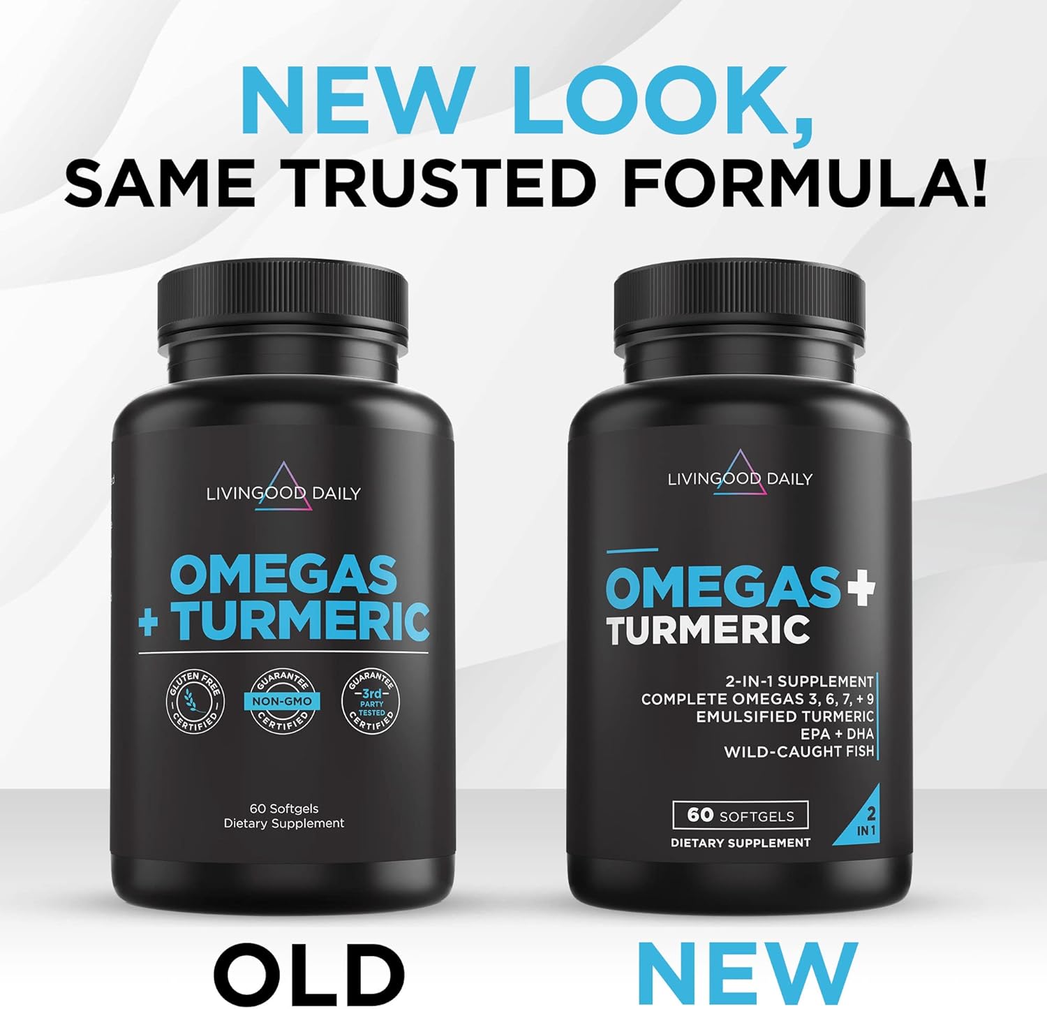 Omega 3 6 9 Plus Turmeric Curcumin Supplement 60 Softgels M853