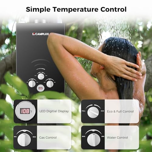White 2.64 GPM Propane Portable Gas Water Heater T9958