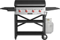 Flat Top Gas Grill with Griddle & Wind Deflectors I5899