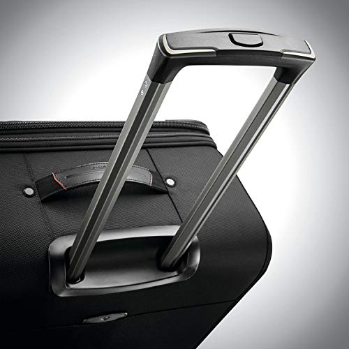 Black Carry-On 21-Inch Expandable Softside Luggage with Spinner Wheels D7676