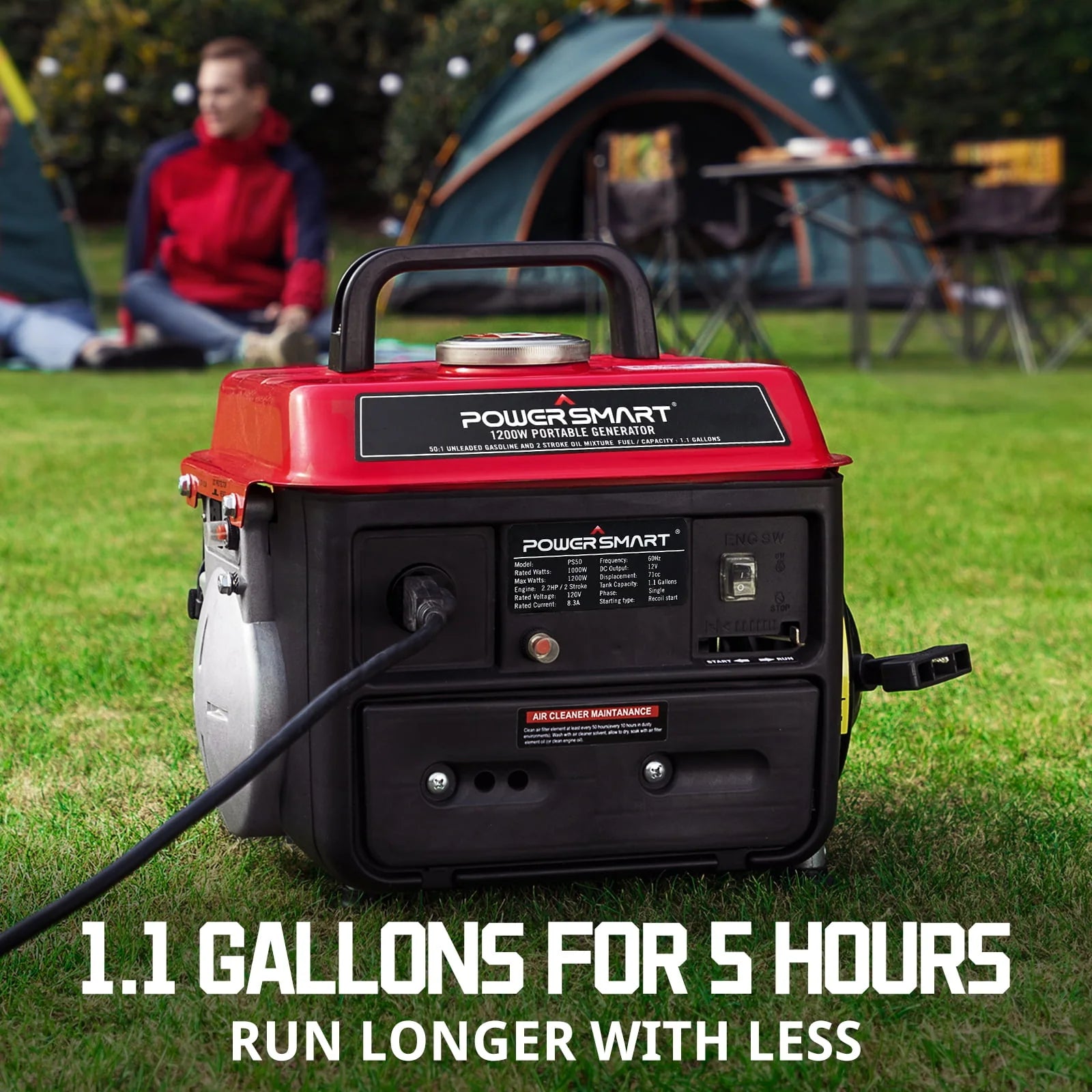 1200W Portable Inverter Gasoline Generator U557