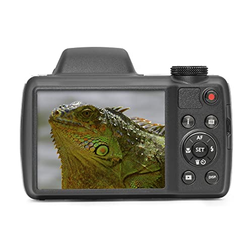 16 MP Digital Camera with 52x Optical Zoom 24mm Wide Angle Lens 1080P Full HD Video 3" LCD Screen Black U1147