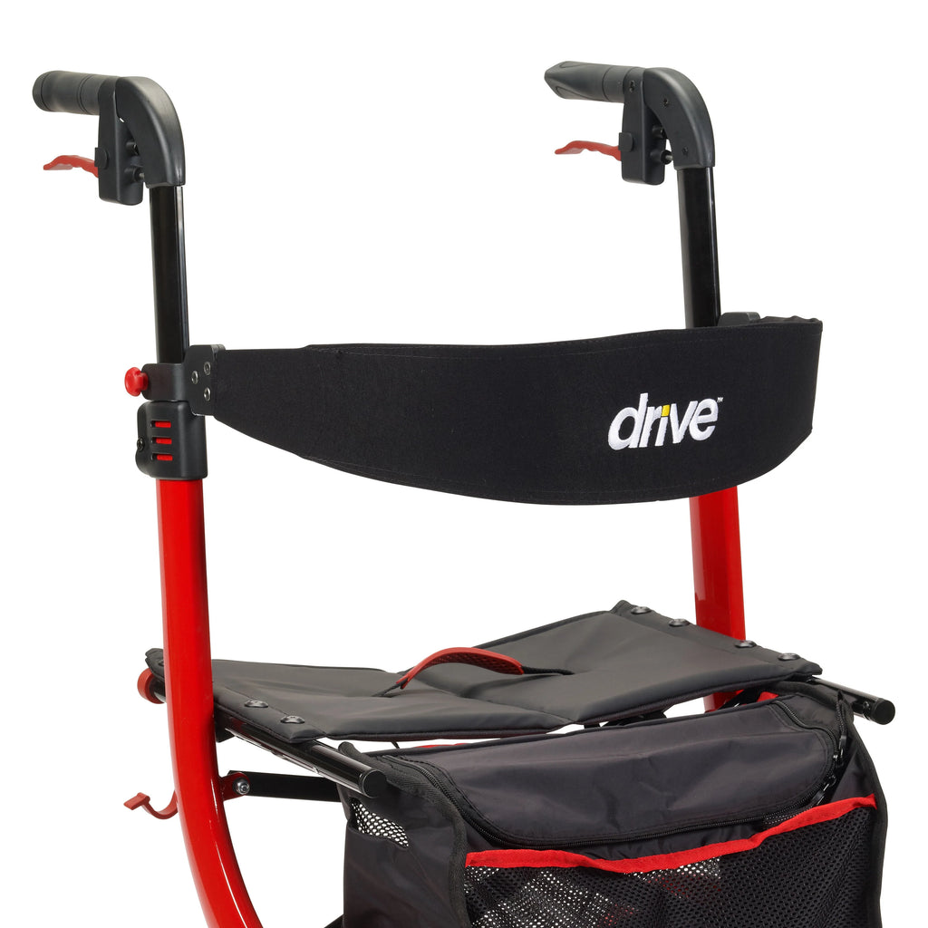 Red Rollator Rolling Walker A7224