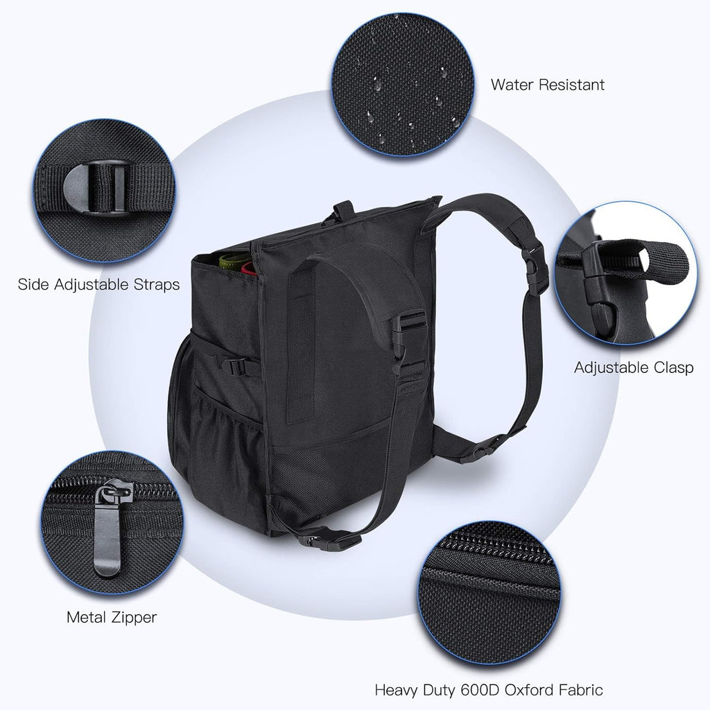 Black Car Front Seat Organizer Bag with 3 Adjustable Straps C27629