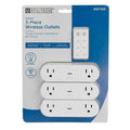 3-Piece Indoor Wireless 2-Outlet with Remote G8815