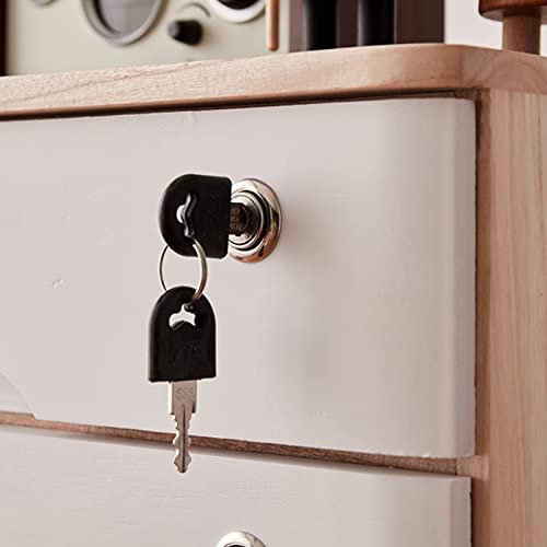 Solid Wood Desktop File Cabinet with Lockable Drawers R815614