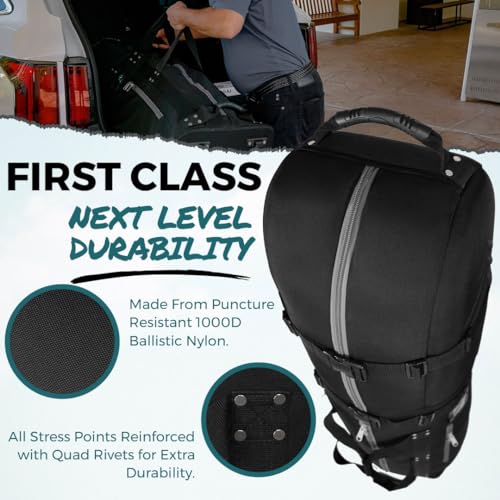 Padded Golf Club Travel Cover with Wheels L819242
