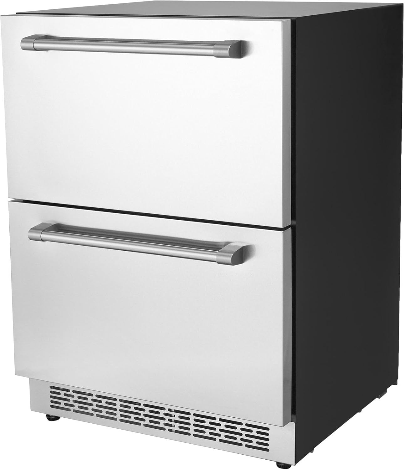 24 inch Undercounter Refrigerator, 2 Drawer, 4.87 Cu.ft. Capacity, silver J866