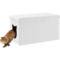 Cat Litter Box Enclosure Bench Ottoman M8039