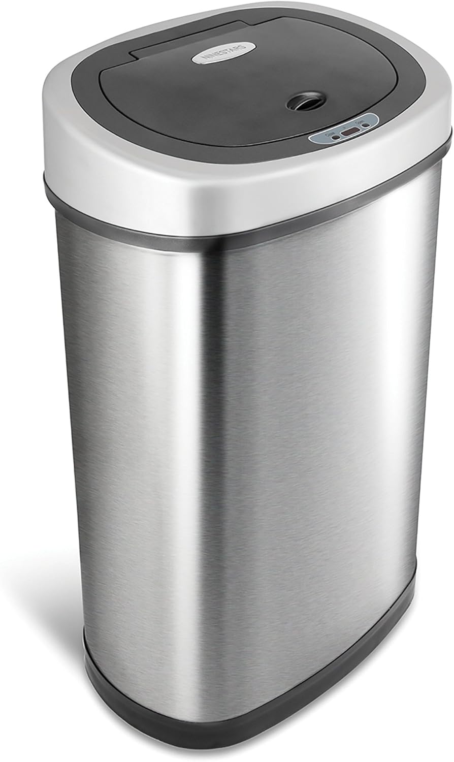 13 gal Stainless Steel Automatic Motion Sensor Trash Can G426