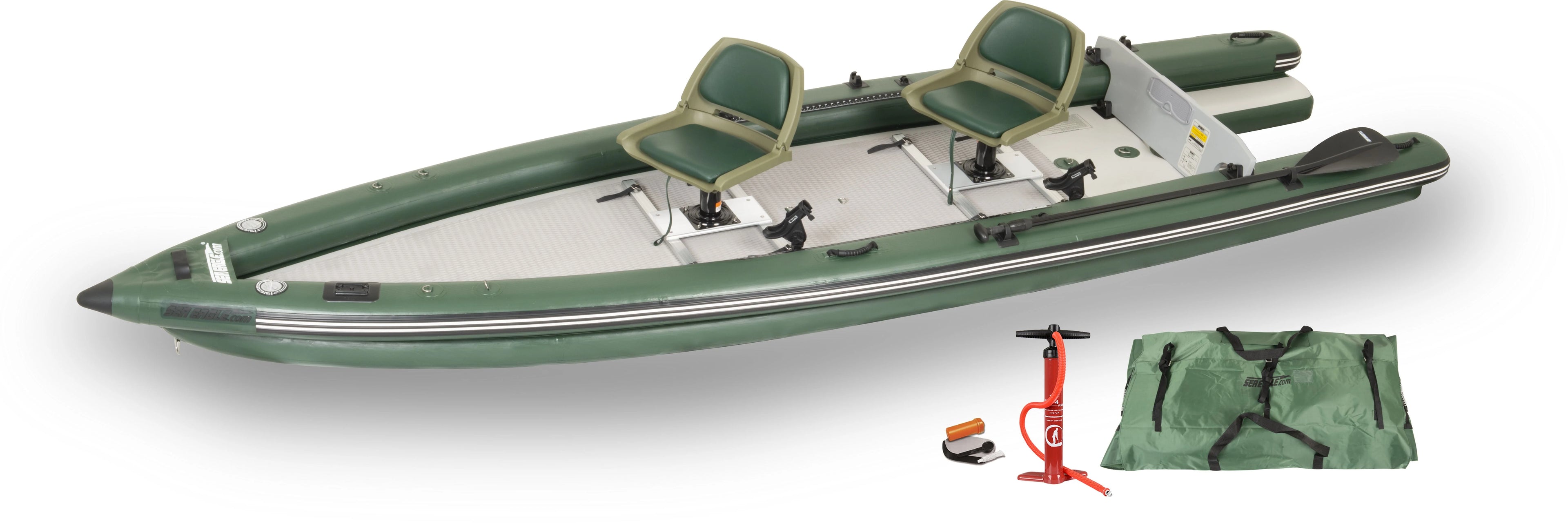 Inflatable Frameless Fishing Boat - 2 Person Swivel Seat Package Z381737