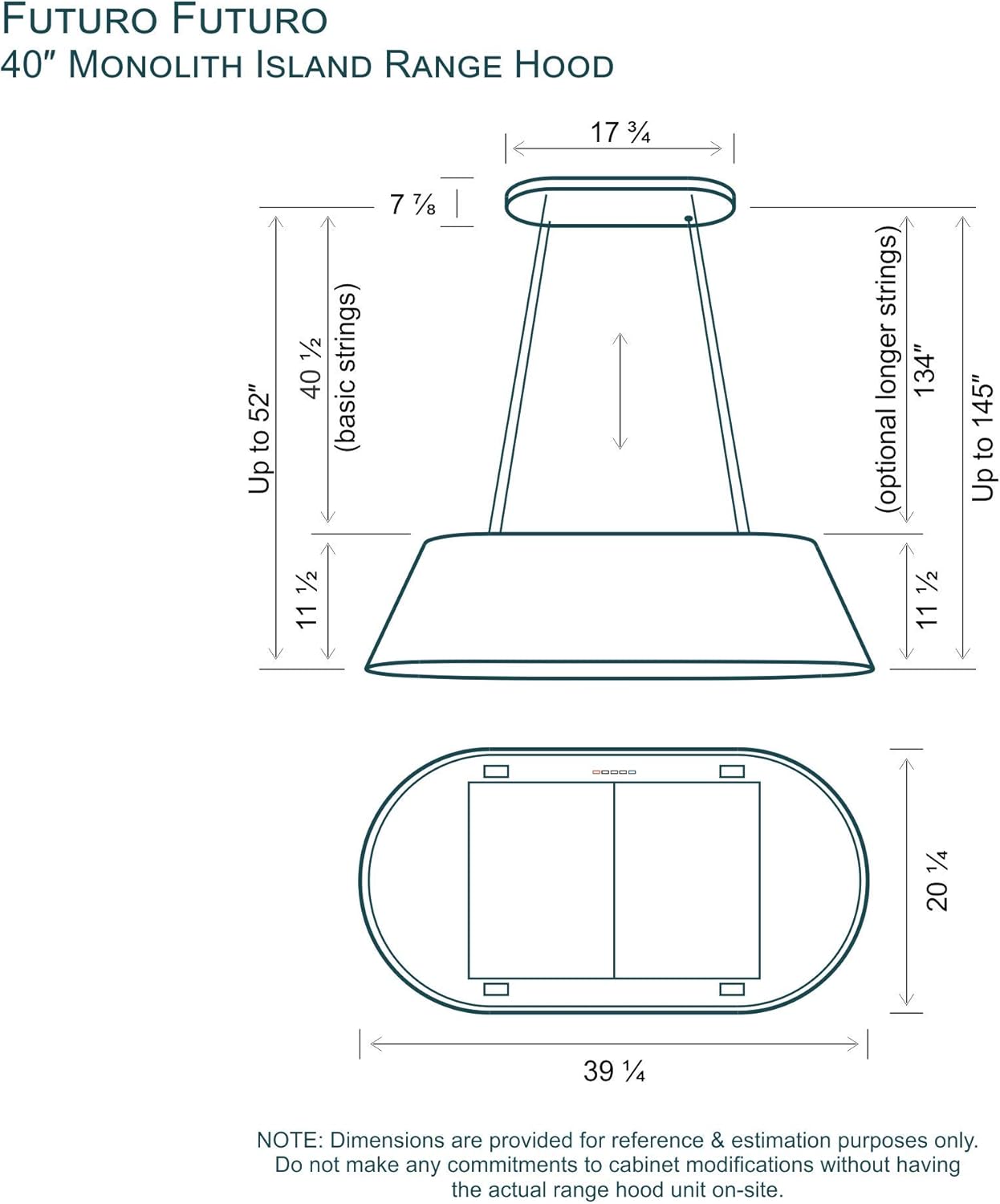 40 Inch Island-mount Ductless Kitchen Range Hood with LED Q926