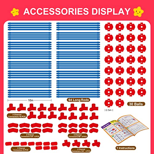 140 Pcs STEM Construction Fort Building Kit M545565