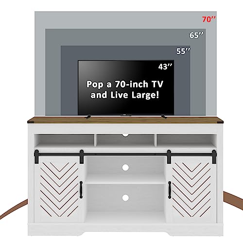 Black 34'' Tall TV Stand with Sliding Barn Doors G15411