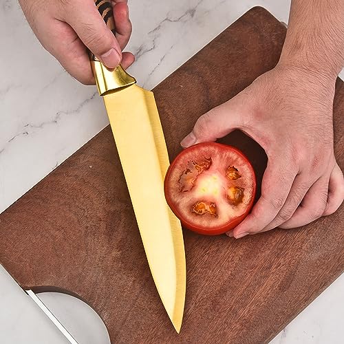14Pcs Stainless Steel Knife Set with Acrylic Block E531