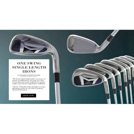 Stainless Steel Irons Set, 4-9 Irons + Pitching Wedge + Sand Wedge, Regular K5618