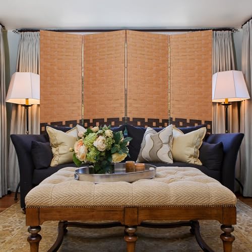 Black 4-Panel Folding Room Divider Y812