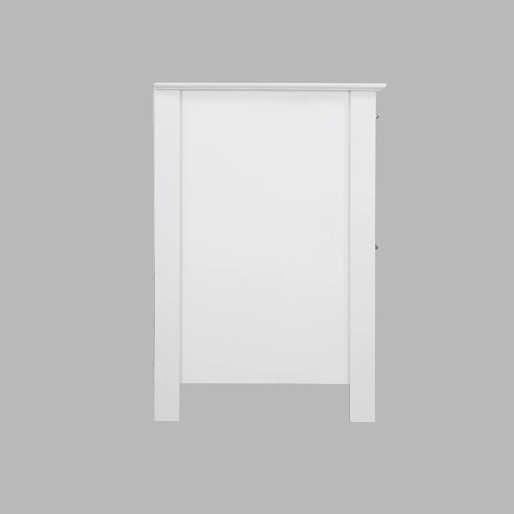 White 2-Drawer Wood File Cabinet L904